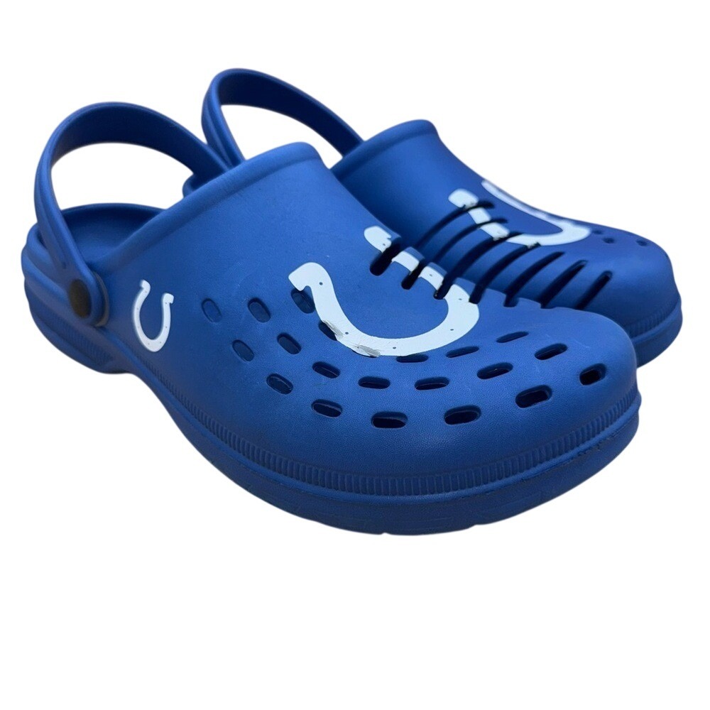 Indianapolis Colt's NFL Foco Slip-on Casual‎ Clogs, Men's 11-12, EUC